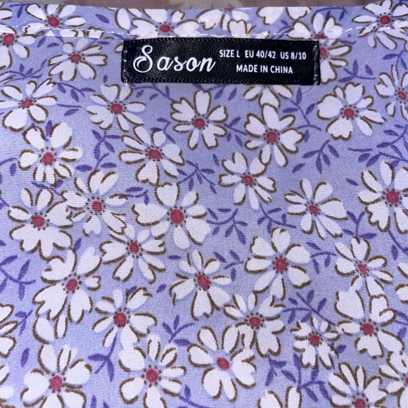 Sason lavender flower blouse - Picture 3 of 4